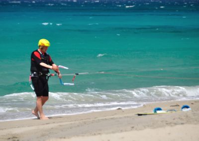 All ages learn to kite glyfada beach naxos