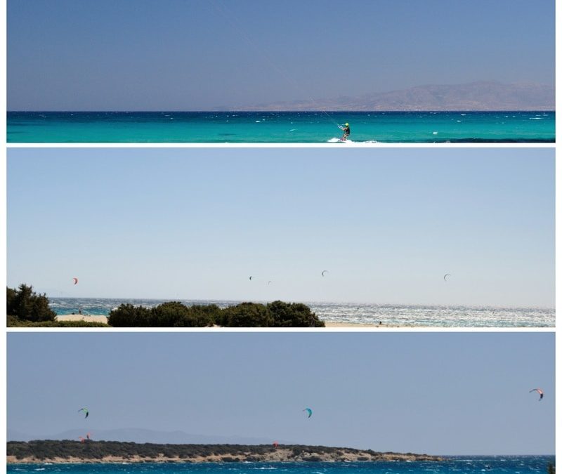 All in one kite spot, Glyfada beach, Naxos kitesurf Club