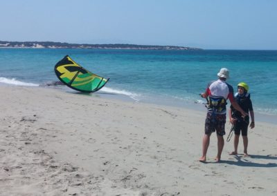 11 years old first steps Naxos Kitesurf Glyfada Beach